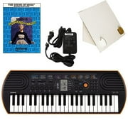 Casio SA-76 44 Key Mini Keyboard Deluxe Bundle Includes Bonus Casio AC Adapter, Desktop Music Stand & The Sound of Music Beginning Piano Solo Songbook