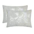 thumbnail image 2 of The HomeCentric Decorative Lumbar Pillow Cover White 12"x24" (30x60 cm) Art Silk Beaded, Sequins, Hand Embroidered Lumbar Cushion Covers For Sofa, Couch, Bed, Patio And outdoor, Modern - White Touch, 2 of 5