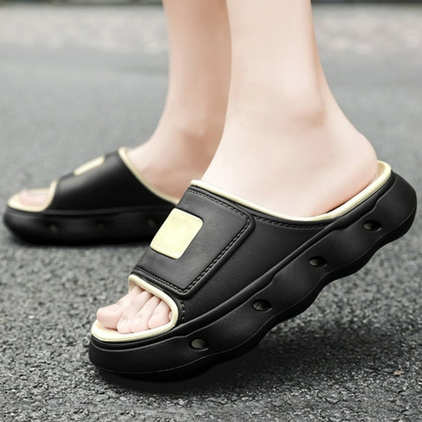 Hombres Diapositivas Nube Zapatillas Cómodas Sandalias de Baño Antideslizantes para la Playa de Verano