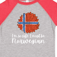 thumbnail image 4 of Inktastic I'm So Cute, I Must Be Norwegian Sunflower Norway Flag Boys or Girls Toddler T-Shirt, 4 of 5