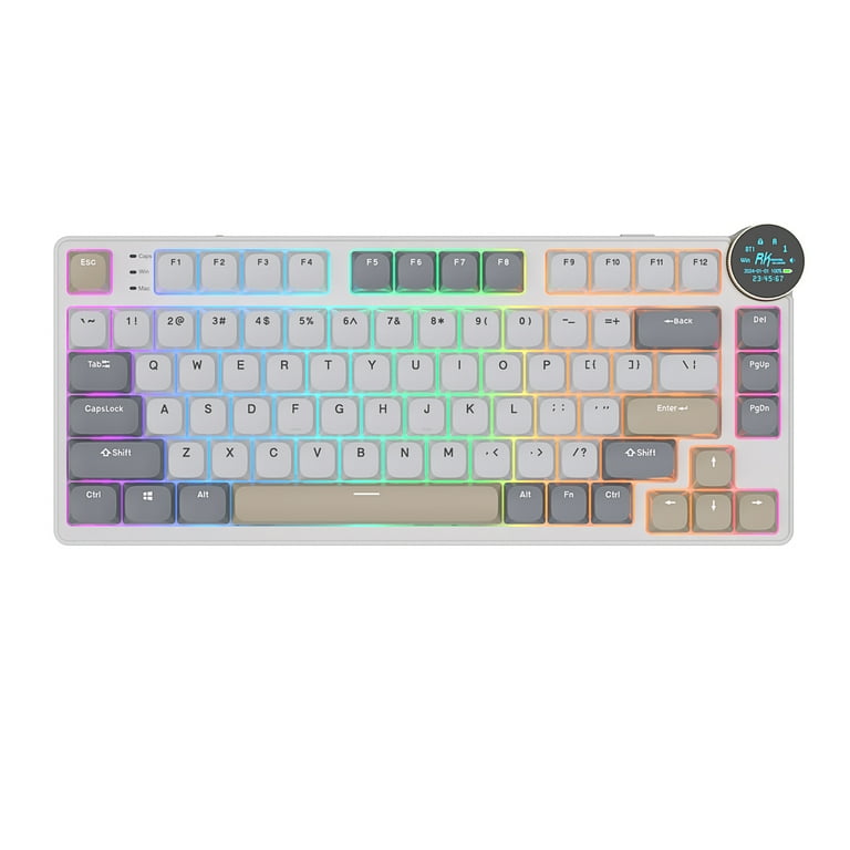 RK ROYAL KLUDGE N80 Low Profile Mechanical Keyboard w/Smart