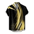thumbnail image 3 of Men'S Casual Short Sleeved Shirt, Men'S Standing Collar Fashionable Button Up ShirtL, 3 of 4