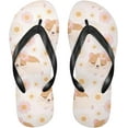 thumbnail image 2 of Cute Hamsters Flower Flip Flop Casual Non-slip Thong Sandals for Women Men Beach Summer Slippers, XS Indoor Outdoor, 2 of 7