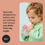 Tommee Tippee Starter Weighted Straw Baby & Toddler Cup, Spill-Proof, 6m+, 10oz, Green, 1-Pack