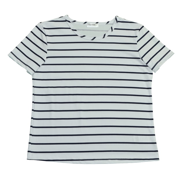 Playera George para Dama Manga Corta Marino Talla EEG