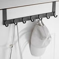thumbnail image 3 of Over The Door Hook Hanger, Heavy-Duty Storage for Coat, Towel- 7 Hooks,Black, 3 of 4