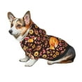 thumbnail image 7 of Fotbe Woodland Creatures Floral Print Small Dog Sweater Hoodies Pet Grey Hooded Soft Fleece Sweatshirts with Pocket Fall Winter Puppy Cat Sweaters Warm Clothes-XX-Large, 7 of 7
