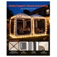 thumbnail image 2 of Screen House Tent 12x6 ft, Pop Up Canopy with Netting, Portable Screened Tent for Patio, Backyard, Garden, Outdoor Activities, Beige, 2 of 9