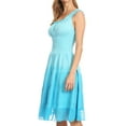thumbnail image 3 of Sakkas Spring Maiden Ombre Peasant Dress - Baby Blue - One Size, 3 of 6
