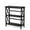 Black, variant on GVN 3-Tier Wooden Multi-Functional X-Design Etagere Storage Bookshelf-Black, Storage Shelves for Bedroom,Living Room, Home Office, Bedroom, Balcony