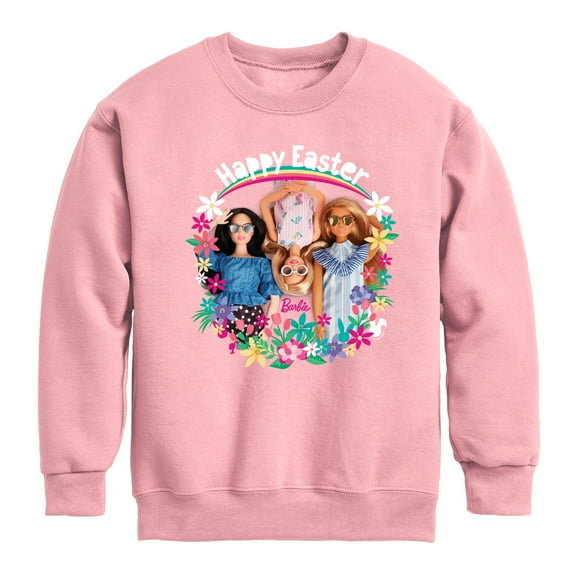 Barbie - Easter - Happy Easter from Barbie - Toddler And Youth Crewneck Fleece Sweatshirt