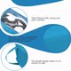 thumbnail image 4 of Bolsa transparente para zapatos, lavable y reutilizable, resistente, uso a largo plazo, viajes, mudanzas y almacenamiento, bolsa organizadora de zapatos semitransparente con cremallera azul, 4 of 8