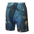 thumbnail image 4 of Pofeuu Underwater Dolphin Prin Men's Swim Trunks Quick Dry Bathing Suit Swimming Board Shorts Mesh Lining Beach Swimwear-XX-Large, 4 of 6