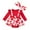 Red, variant on Fsqjgq Baby Girl Clothes Cute Toddler Girls Valentine's Day Outfit Heart Print Ruffle Long Sleeve Romper   Suspender Skirt   Headband Cute Clothes 9-12 Months