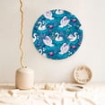 thumbnail image 5 of Kdxio Swan On The Pond Bone China Decorative Plate Ceramic Decorative Plate for Home Office Wall Stand Decorative Plates for Home Bedroom-8in, 5 of 6