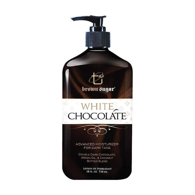 Crema hidratante de chocolate blanco y azúcar moreno para bronceados