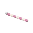 thumbnail image 2 of Bird Cage Accessory, Bird Cage Toys, Pet Toys, Foot Care, Avian Enrichment, 8X1 Inch Pink White Striped Small Stand with Sturdy Metal Hardware, Easy to Install Cage Mount for Claw, 2 of 7