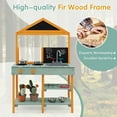 thumbnail image 5 of Costway Kids Kitchen Playset Outdoor Mud Kitchen with Root Viewer Planter Removable Sink, 5 of 10