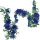 thumbnail image 3 of Guirnalda de rosas artificiales, simulación, decoración floral, decoración de la pared de la oficina en casa, flor falsa, vid de ratán 2 piezas Speravity  HA7773-00B, 3 of 6