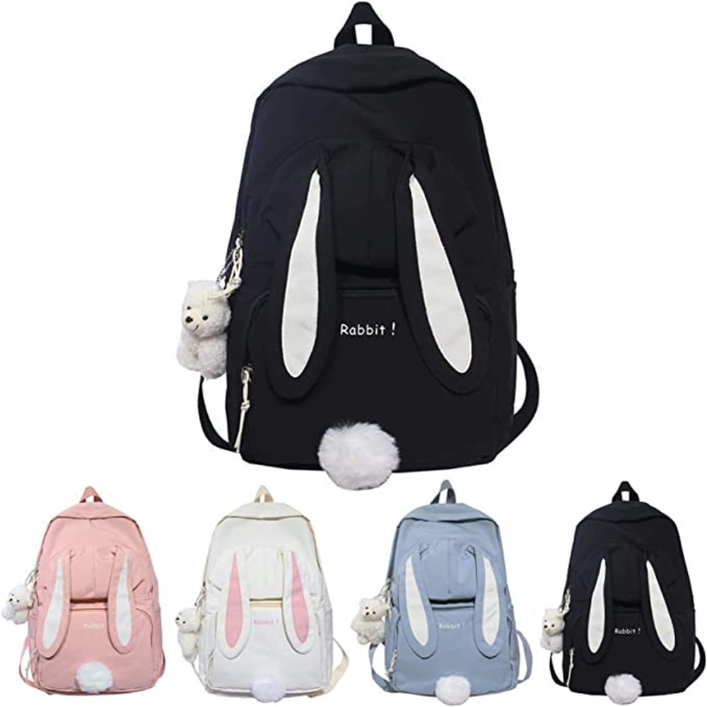 Kawaii Bunny Backpack for Girls Teen School Bag Leisure Travel Backpack