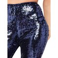 thumbnail image 5 of SLADYGLO Women Sparkly Sequins High Waist Party Club Night Flare Pants, 5 of 6