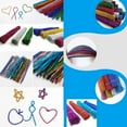 thumbnail image 5 of 100Pcs Glitter Color Craft Pipe Cleaners, Fuzzy Sticks Pipe Cleaners Bulk for DIY Art Creative Crafts and Decorations,limpia Pipas,Craft Supplies, Hot Pink, 5 of 7