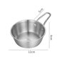 thumbnail image 2 of Outdoor Sport Rice Wine Bowl Rice Bowl Korean Seasoning Bowl Color Silver Gold Thickened With Handle L 12x5x4cm, 2 of 11