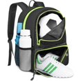 thumbnail image 1 of HAOAN Soccer Bag Waterproof Design Basketball Bag External Pockets Basketball Backpack Blue, 1 of 2