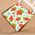 thumbnail image 1 of ABPHQTO Fresas Cojín para silla Cojín para asiento Cojín para silla Cojín para suelo 40x40 cm, 1 of 1