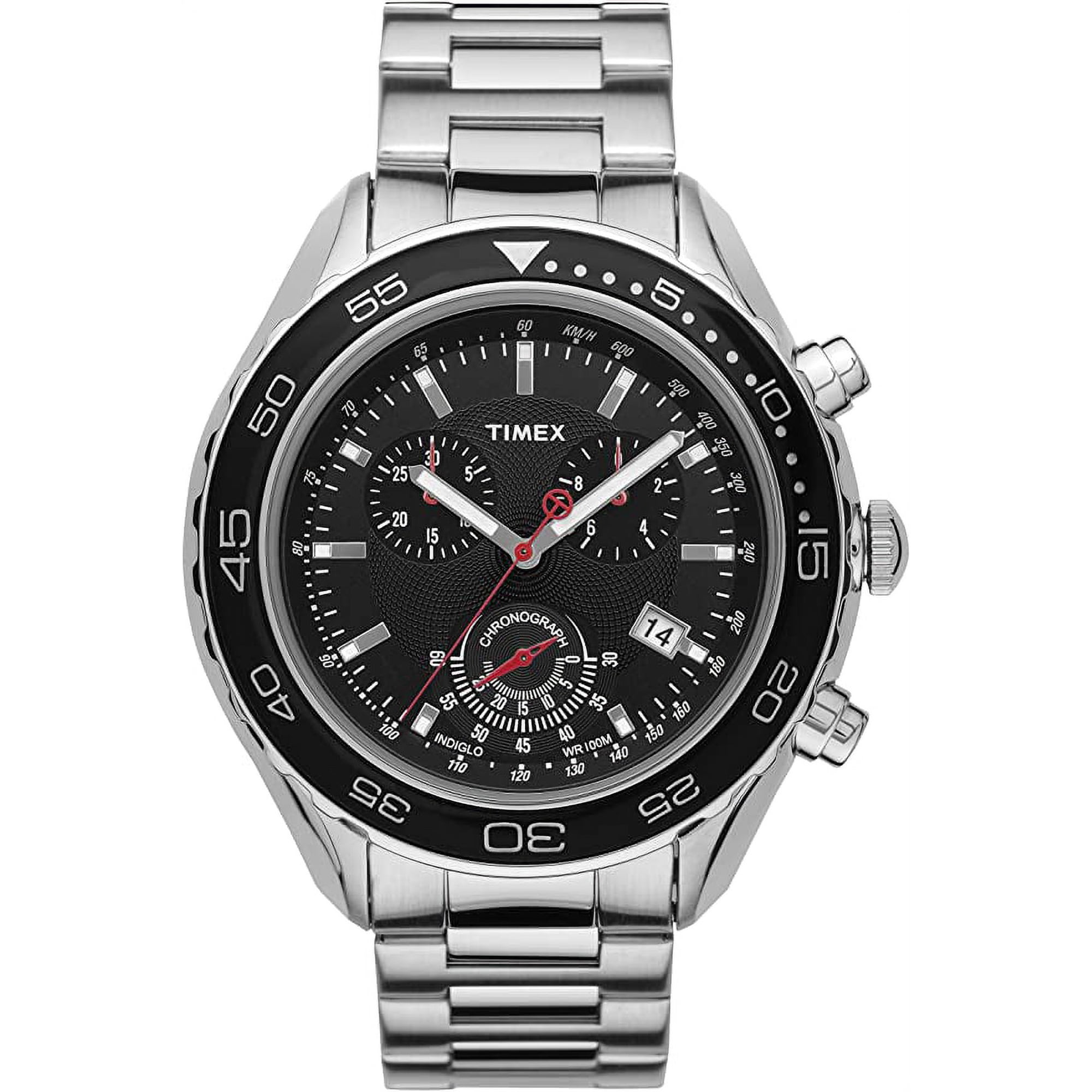 Timex T2N588 Men's Chronograph Black Dial Watch
