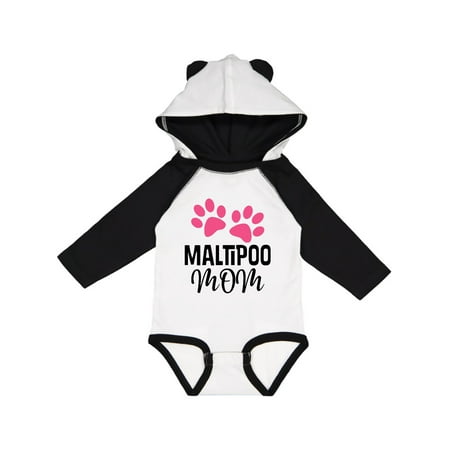 

Inktastic Maltipoo Mom Maltese Poodle Gift Baby Girl Long Sleeve Bodysuit