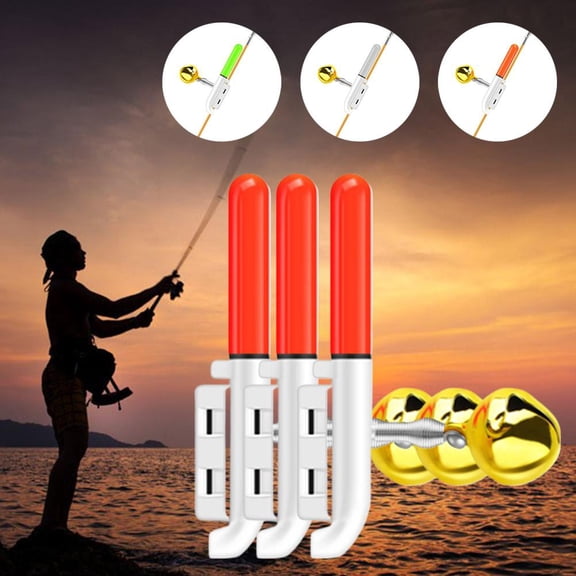 QHUDLV 3PCS Reusable Fishing Rod/Pole Light Tip Led Electric OperatedFising Glow Stick for Rod Tips with Battery in Night