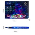 thumbnail image 3 of Glow in the Dark UV Body Paint Marker - 0.68 fl oz Liquid Neon Watercolor Pen for Concerts and Face Painting, 3 of 5