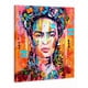 thumbnail image 2 of Cuadro Moderno Frida Kahlo Graffiti Colores En Lienzo Canvas, 2 of 4