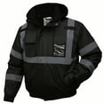thumbnail image 1 of SKSAFETY High Visibility Reflective Jackets for Men Waterproof Safety Jacket for Men with Pockets Black Work Construction Coats for Winter Cold Weather 4XL 1 Pack, 1 of 5