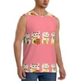 thumbnail image 2 of Pofeuu Cute Cat Print Men's Muscle T-Shirt, Sleeveless, Muscle Tank, Classic Muscle Tee Top For Men Casual Sleeveless Muscle T-Shirt Trendy Clothes-XX-Large, 2 of 7