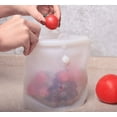 thumbnail image 3 of Reusable Food Storage Bags, Food Grade Silicone, Cook, Store, Freeze, Microwave Safe, Airtight, Set Of 3, 3 of 7