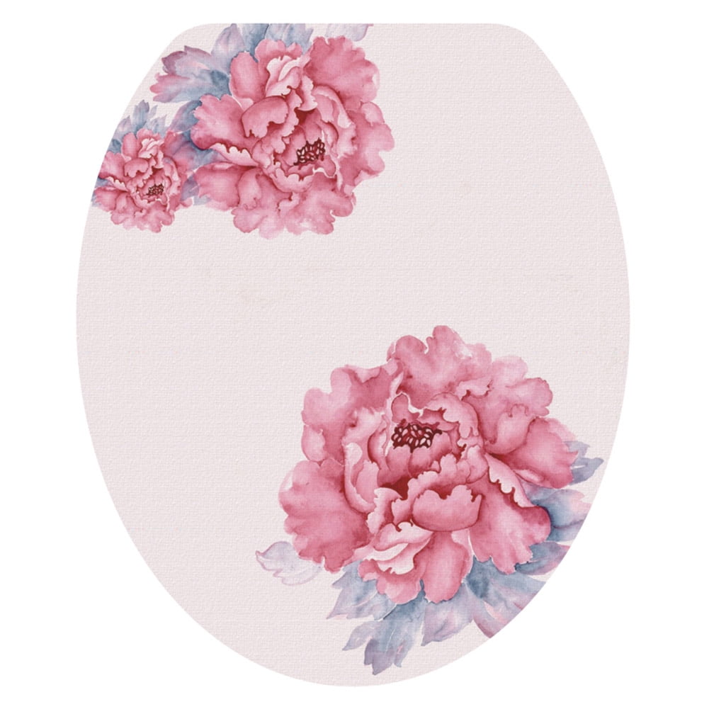 New Pattern Toilet Lid Sticker Sea World/Flower Waterproof Toilet Seat Cover Stickers Bathroom Decor New