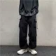 thumbnail image 3 of Pantalones Cargo para Hombre Pantalones Rectos Grises Hombre Otoño Ancho Regular Fit Talla Grande Pantalones Calle Algodón Spandex Ropa Moda, 3 of 4