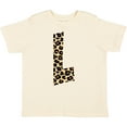 thumbnail image 3 of Inktastic Leopard Print Letter L Boys or Girls Toddler T-Shirt, 3 of 5