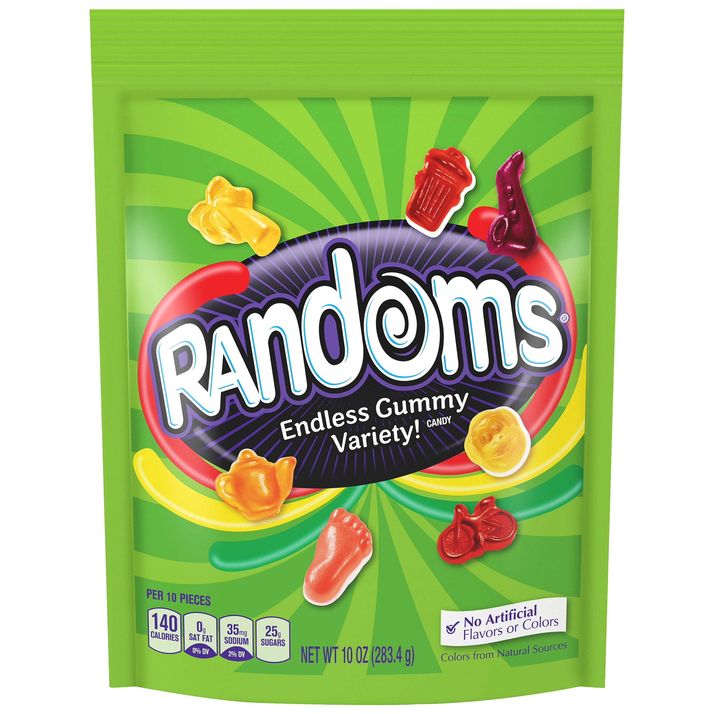 Wonka Randoms Endless Gummy Variety Candy, 10 Oz.