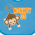 thumbnail image 4 of Inktastic Monkey Do with Monkey Boys or Girls Baby Bib, 4 of 4