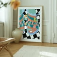 thumbnail image 6 of Stroll on The Wild Side | Snakes Fashion - Painting Abstract Pop Art Modern Art Whimsical Geometric Oak Framed Wall Art Print 12 x 16 inches, 6 of 12
