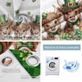 thumbnail image 2 of St. Patrick's Day Blackout Curtains for Bedroom, Cute Highland Cow Shamrock Gold Coin Green Thermal Insulated Kitchen Drapes with Grommets, Light Blocking Window Treatment, 2 Panels 42" x 63", 2 of 7