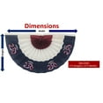 thumbnail image 2 of America's 250th Anniversary Nylon Pleated Flag Bunting - 36" x 72" - Red, White and Blue by Independence Bunting and Flag, 2 of 5