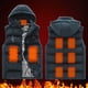 thumbnail image 1 of Puntoco Chaqueta De Algodón Con Calefacción Y Doble Control Para Hombre, Estilo Nine Districts, Con Carga Usb, Capucha, Cierre De Cremallera, Blusa Sin Mangas Con Capucha, 1 of 4