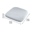 thumbnail image 3 of Memory Foam Office Chair Cushion 14x14x2in Breathable Coccyx Support Non-Slip Base Ergonomic Desk Seat Pad, 3 of 5