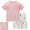 Z3 Pink, variant on REDARER Toddler Boys Summer Space Rocket Print Short Sleeve T-Shirt & Shorts 2PC Pajama Outfit Set,2-3 Years