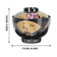 thumbnail image 2 of Japanese Style Soup Bowl Large Rice Bowl Miso Soup Tureen Cuisine Holder, 2 of 6