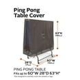 thumbnail image 3 of Classic Accessories Ravenna Water-Resistant Ping Pong Table Cover, 60 x 28 x 63 Inch, 3 of 14